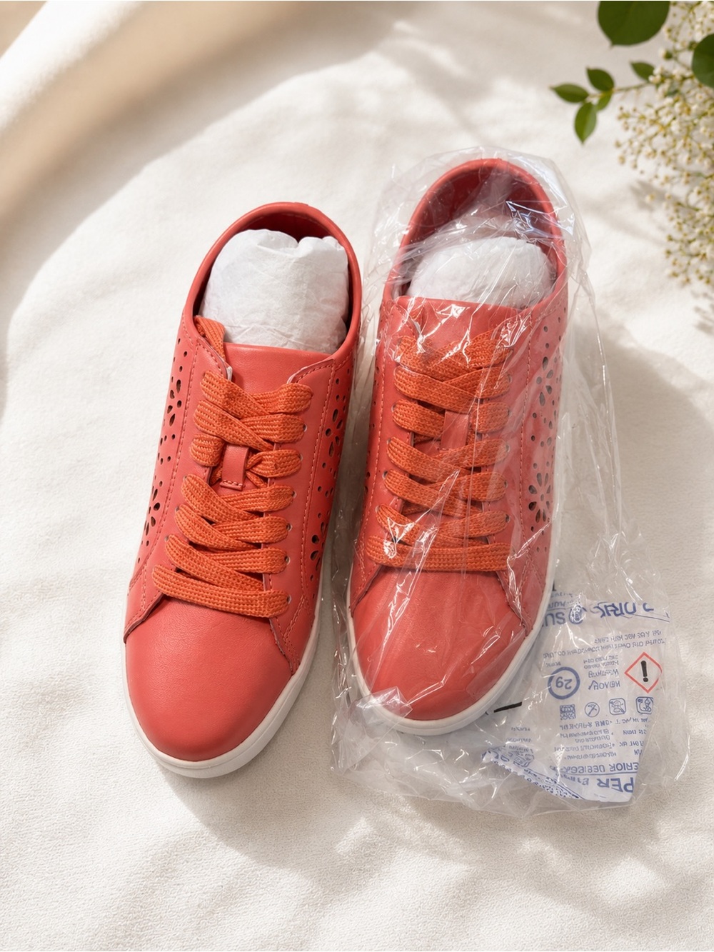 Isaac Mizrahi Coral Lace-Up Perforated Sneakers